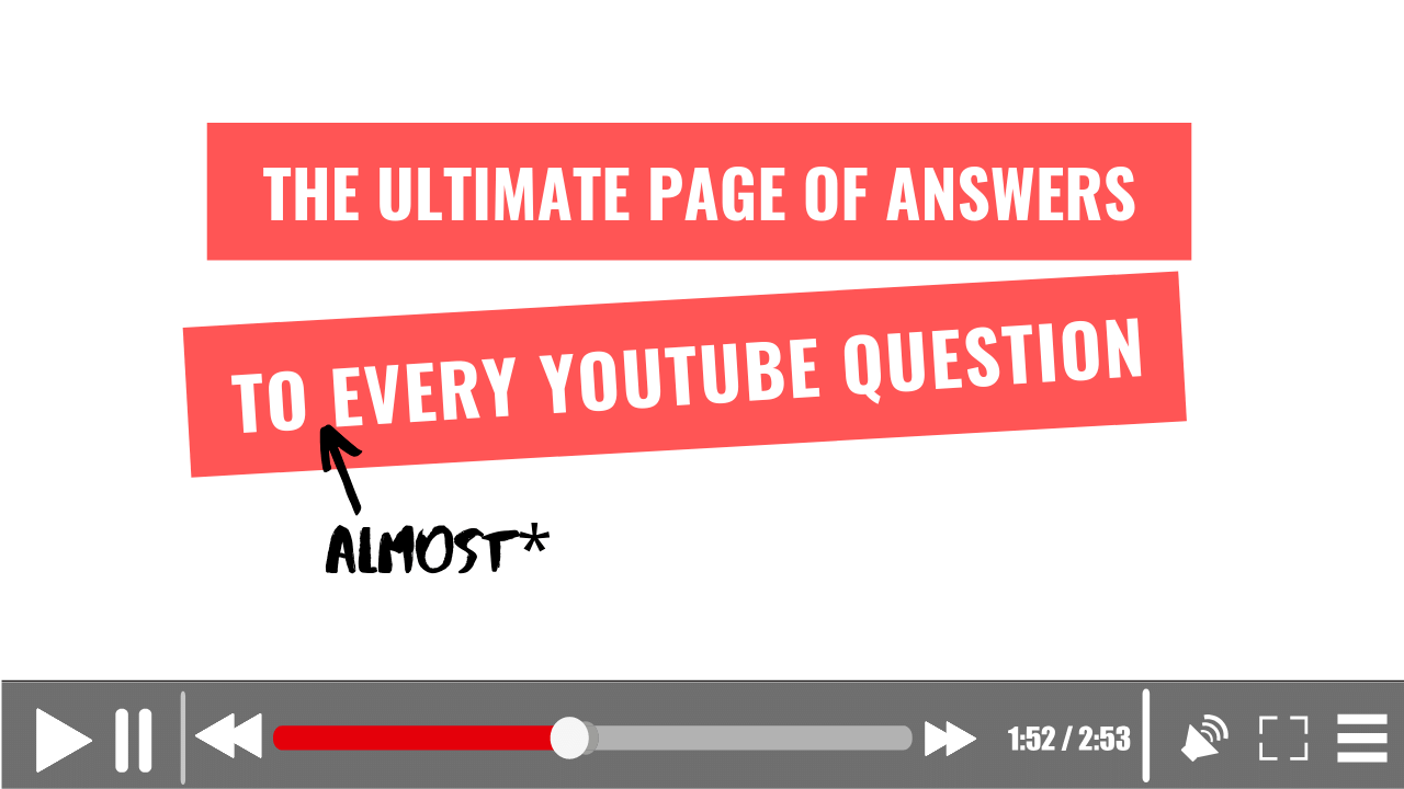 Youtube questions