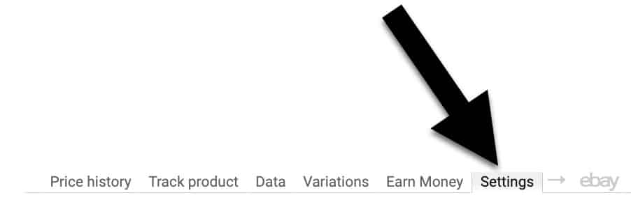 Keepa Settings Find