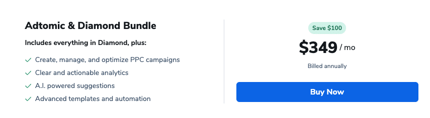 Helium 10 Adtomic - Diamond Bundle Helium 10 Adtomic - Diamond Bundle
