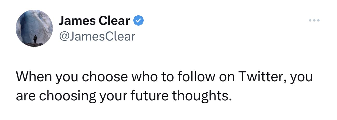 James Clear Twitter