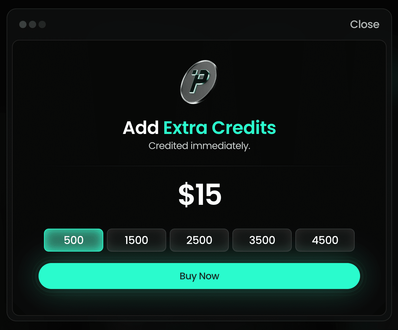 Pikzels credits Pikzels credits