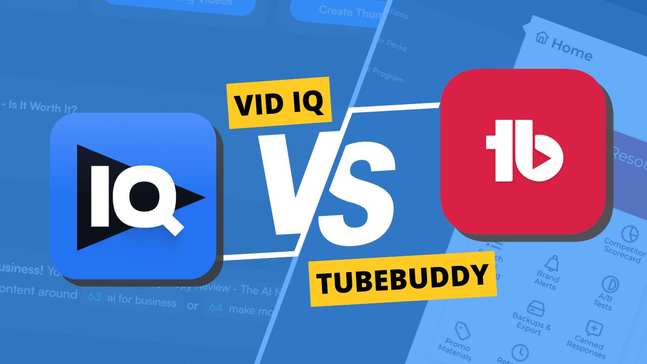 Vid IQ vs. TubeBuddy