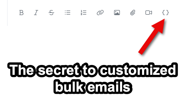 Custom variables for bulk emails Custom variables for bulk emails